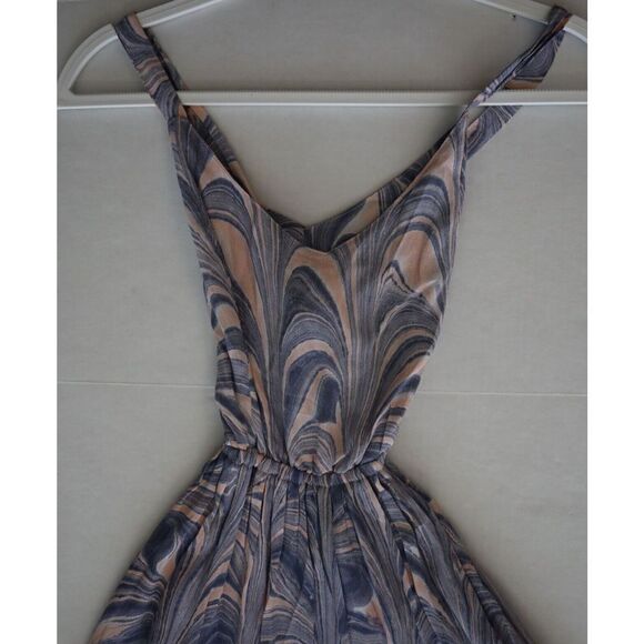 Lusana x Anthropologie Women's Sz Small US 4 Opal Strappy Midi Kella Dress - Picture 4 of 6